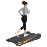 Tapis de course Walking Pad Whisen sous le bureau, appareil d'exercice à domicile avec inclinaison pour petit espace - Noir