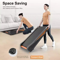 Tapis de course Walking Pad Whisen sous le bureau, appareil d'exercice à domicile avec inclinaison pour petit espace - Noir