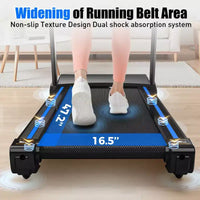 Tapis de course électrique pliable Whisen, machine de course et de marche de 3,5 CV avec inclinaison automatique - Noir