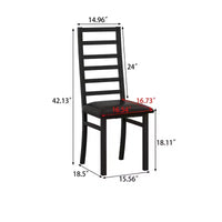 TUYOHW Lot de 2/4 chaises de salle à manger à dossier haut, chaises de cuisine en cuir PU avec pieds en acier, chaises de salle à manger peu encombrantes pour appartement, petits espaces