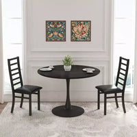 TUYOHW Lot de 2/4 chaises de salle à manger à dossier haut, chaises de cuisine en cuir PU avec pieds en acier, chaises de salle à manger peu encombrantes pour appartement, petits espaces