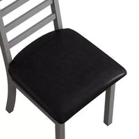 TUYOHW Lot de 2/4 chaises de salle à manger à dossier haut, chaises de cuisine en cuir PU avec pieds en acier, chaises de salle à manger peu encombrantes pour appartement, petits espaces