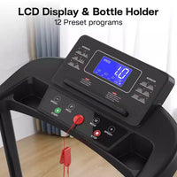 Tapis de marche Whisen pour personnes âgées, machine d'exercice pliable avec conception structurelle stable et sûre - Noir
