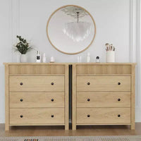 Commode de chambre table de chevet, coffre à tiroirs en bois, table de bout cannelée, organiseur de rangement pour salon, couloir et entrée