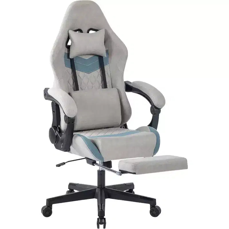 BALHAM TRADE-Chaise de bureau avec support lombaire réglable, appui-tête, repose-pieds et accoudoir à liaison pour personnes de grande taille