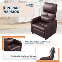 Fauteuil inclinable électrique Acekool, fauteuil inclinable électrique réglable en cuir PU avec port USB, poches latérales, canapé une place ergonomique pour salon, home cinéma