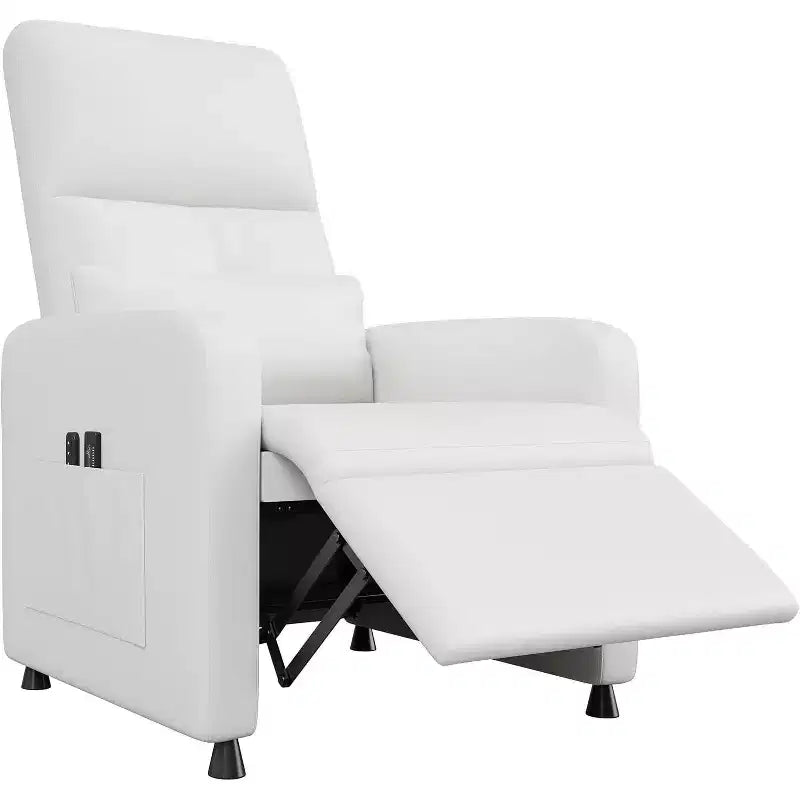 Fauteuil inclinable électrique Acekool, fauteuil inclinable électrique réglable en cuir PU avec port USB, poches latérales, canapé une place ergonomique pour salon, home cinéma