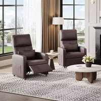 Fauteuil inclinable électrique Acekool, fauteuil inclinable électrique réglable en cuir PU avec port USB, poches latérales, canapé une place ergonomique pour salon, home cinéma