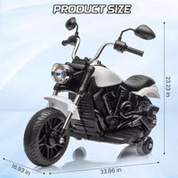 Coolmee Moto électrique 12V pour enfants, moto 3 roues à enfourcher avec roulettes d'apprentissage, marche arrière, phare, klaxon, musique, jouet à enfourcher pour garçons et filles