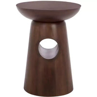 Table d'appoint ronde Zenon - ACC3260 - Marron foncé - Safavieh