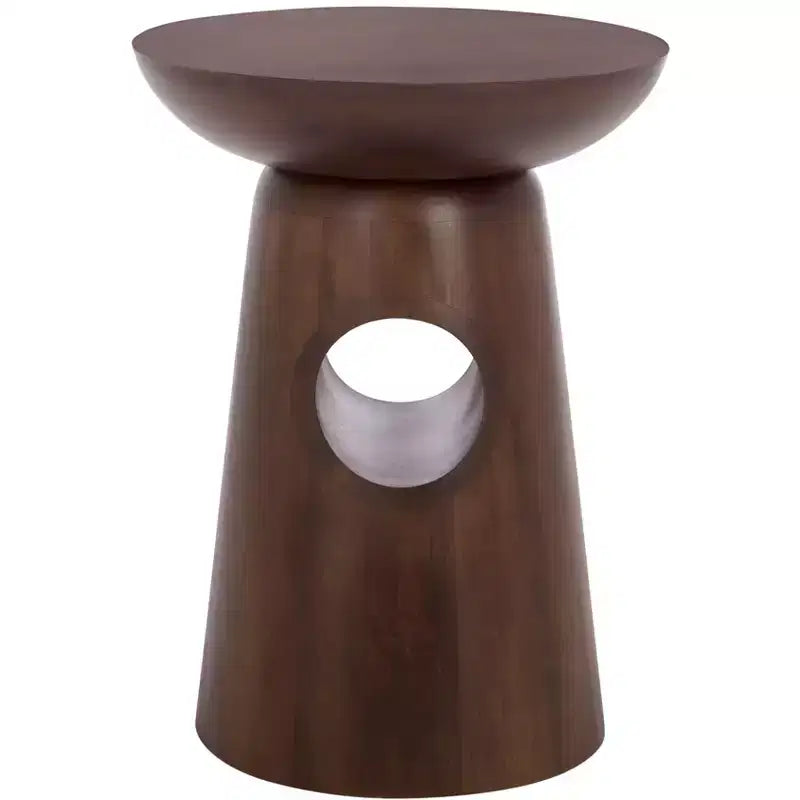 Table d'appoint ronde Zenon - ACC3260 - Marron foncé - Safavieh