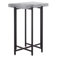 Table d'appoint Aloha en marbre - ACC3748 - Gris/Noir - Safavieh