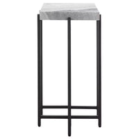 Table d'appoint Aloha en marbre - ACC3748 - Gris/Noir - Safavieh