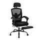 TUYOHW Ergonomic Office Chair with Retractable Footrest, Gaming Chair with Lumbar Support Pillow and Padded Armrests, Swivel Chair for Office