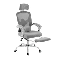 Chaise de bureau ergonomique TUYOHW avec repose-pieds rétractable, chaise gaming avec coussin de soutien lombaire et accoudoirs rembourrés, chaise pivotante pour le bureau