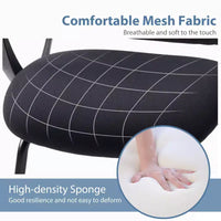 TUYOHW Chaise de Bureau Ergonomique avec Assise Rembourrée, Chaise Gaming avec Accoudoir et Support Lombaire, Chaises d'Ordinateur pour Salle de Lecture, Noir