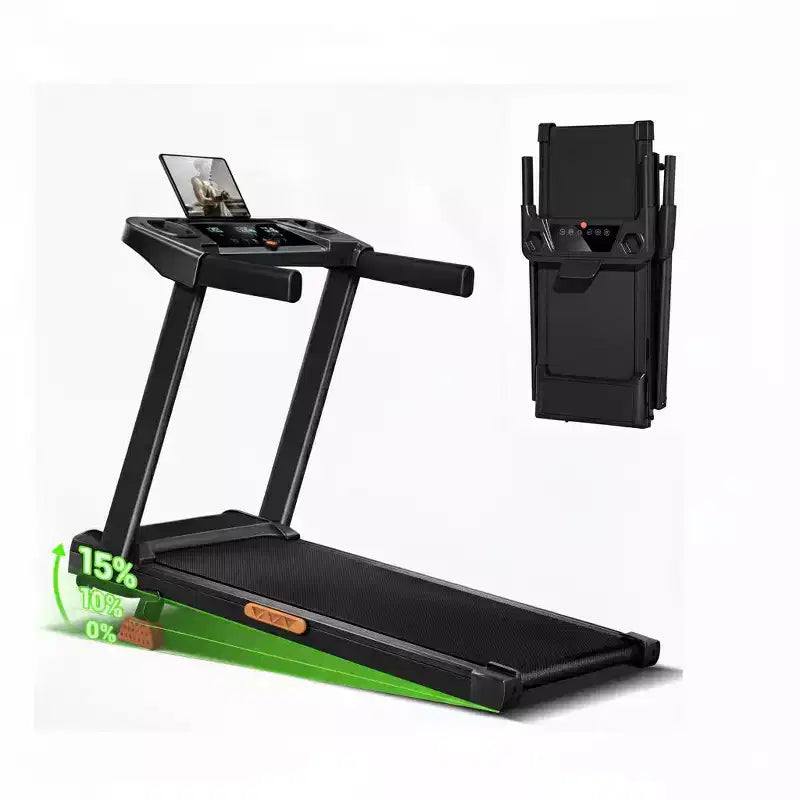 Tapis de marche 4 en 1 inclinable à 15 %, tapis roulant pliable sous le bureau pour la maison et le bureau, moteur silencieux de 2,5 CV (3)