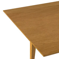 Table à manger extensible rectangulaire contemporaine Fairway 60-76 pouces x 36 pouces
