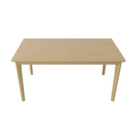 MAYEERTY Table à manger rectangulaire couleur bois originale, table multifonctionnelle simple scandinave pour la maison et le bureau