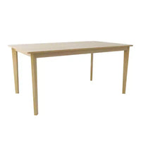 MAYEERTY Table à manger rectangulaire couleur bois originale, table multifonctionnelle simple scandinave pour la maison et le bureau