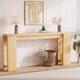 70.9 Rustic Farmhouse Console Table, Oak Finish Wooden Accent Table for Entryway Living Room Hallway Foyer, Easy Assembly