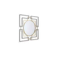 Miroir mural décoratif contemporain Signature Design by Ashley Oceanal à cadre carré