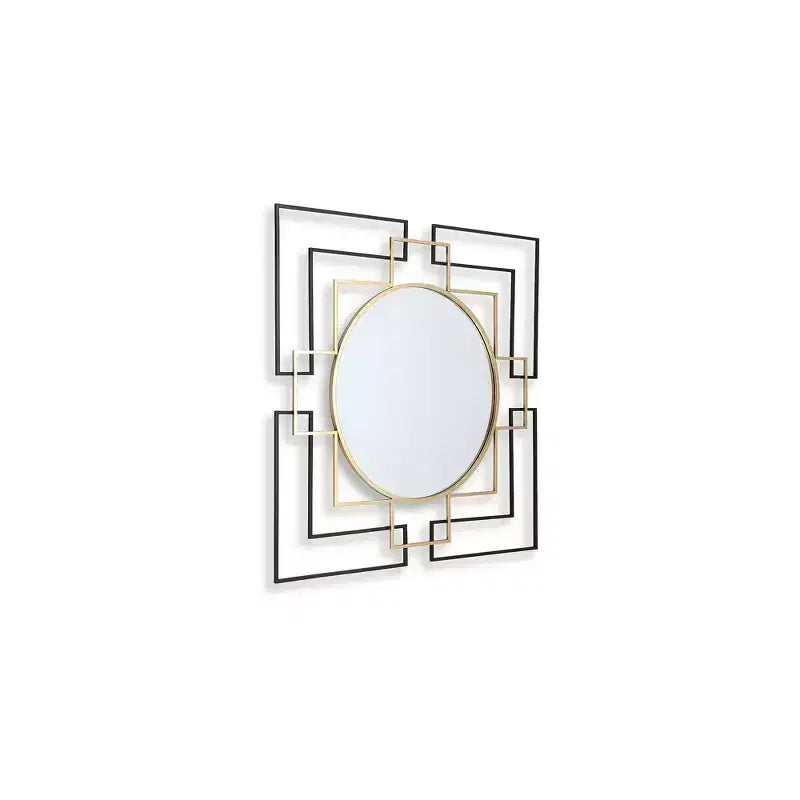 Miroir mural décoratif contemporain Signature Design by Ashley Oceanal à cadre carré