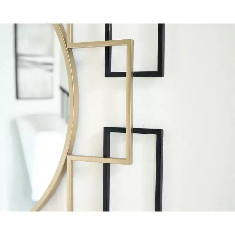 Miroir mural décoratif contemporain Signature Design by Ashley Oceanal à cadre carré