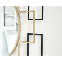 Miroir mural décoratif contemporain Signature Design by Ashley Oceanal à cadre carré
