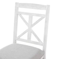 Ensemble de salle à manger rond extensible style ferme pour 4, ensemble table de cuisine avec 4 chaises rembourrées pour salle à manger