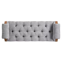 Banc de lit rembourré classique, ottoman capitonné, banc à chaussures de style Mid-Century pour entrée, tabouret de coiffeuse rembourré avec accoudoirs roulés - ModernLuxe