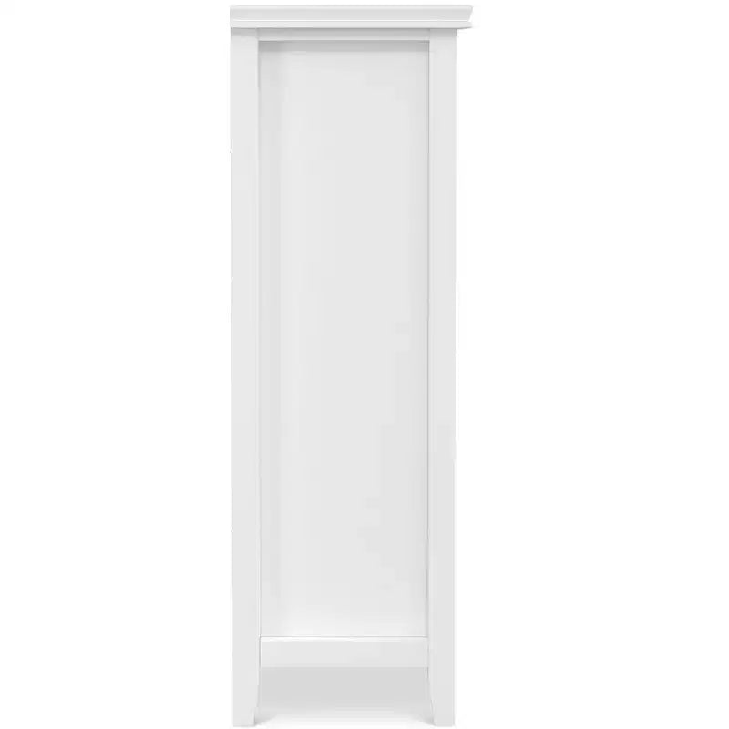 Rangement 12 cubes transitionnel Stratford en bois massif 48 pouces x 57 pouces en blanc