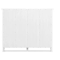 Rangement 12 cubes transitionnel Stratford en bois massif 48 pouces x 57 pouces en blanc