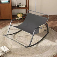 Rocking Chair avec Rangement, Coussins et AccoudoirsFauteuil Ergonomique Toutes Saisons, Confort Respirant pour Chambre, Salon, Patio, Jardin
