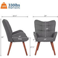 Chaise de salle à manger moderne Acekool, fauteuil d'appoint en similicuir du milieu du siècle avec pieds métalliques et soutien dorsal pour salle à manger, cuisine