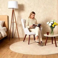 Chaise de salle à manger moderne Acekool, fauteuil d'appoint en similicuir du milieu du siècle avec pieds métalliques et soutien dorsal pour salle à manger, cuisine