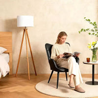 Chaise de salle à manger moderne Acekool, fauteuil d'appoint en similicuir du milieu du siècle avec pieds métalliques et soutien dorsal pour salle à manger, cuisine