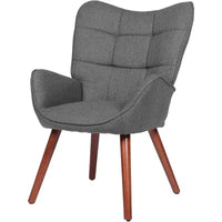 Chaise de salle à manger moderne Acekool, fauteuil d'appoint en similicuir du milieu du siècle avec pieds métalliques et soutien dorsal pour salle à manger, cuisine