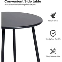 LAUSAINT HOME Ensemble bistro 3 pièces d'extérieur avec table basse et coussins épais