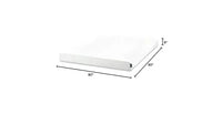 Matelas en mousse à mémoire de forme Zinus 15 cm Queen Size au thé vert, sans fibre de verre, fermeté moyenne, soulagement de la pression zoné, mousses et tissu certifiés sûrs