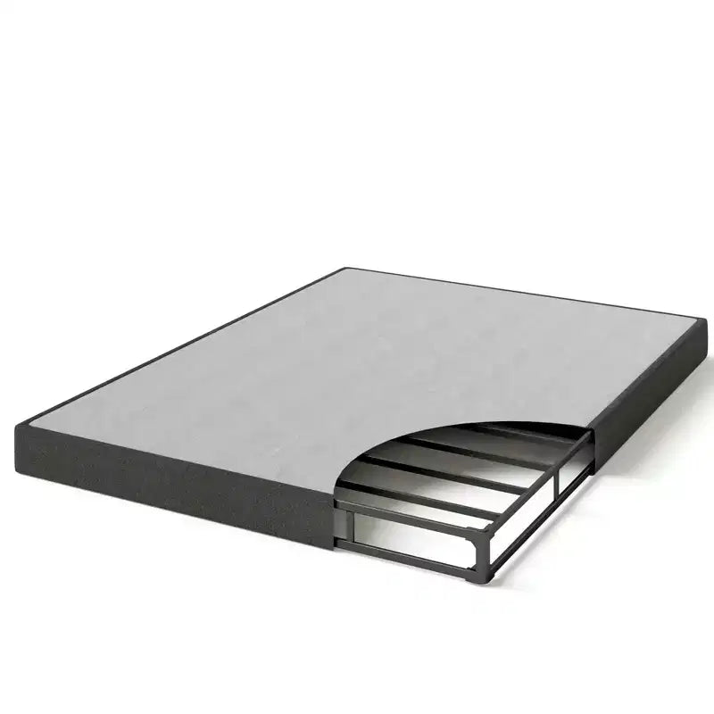 Zinus Sommier Tapissier Intelligent WonderBox(TM) 5 Pouces, Montage Rapide, Cadre Métallique Durable, Gris