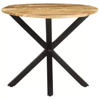 vidaXL Table d'appoint Ronde Table de Salon Table Basse en Bois Massif