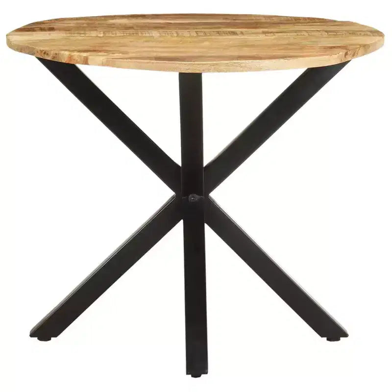 vidaXL Table d'appoint Ronde Table de Salon Table Basse en Bois Massif