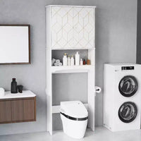 Meuble de rangement au-dessus des toilettes peu encombrant pour salle de bain