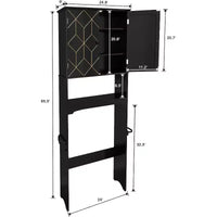 Meuble de rangement au-dessus des toilettes peu encombrant pour salle de bain