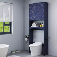 Meuble de rangement au-dessus des toilettes peu encombrant pour salle de bain