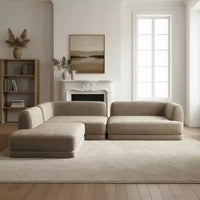 Canapé d'angle en L 3 pièces moderne Christopher Knight Home Doyoung 115