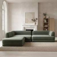 Canapé d'angle en L 3 pièces moderne Christopher Knight Home Doyoung 115