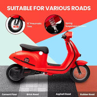 Acekool Trottinette électrique moto 24 V pour enfants, moto à 2 roues avec siège, 350 W, jusqu'à 22,5 km/h, pour les 8-14 ans
