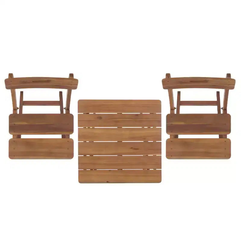 Ensemble bistro Austin - Intérieur/Extérieur - PAT6814 - Teck - Safavieh